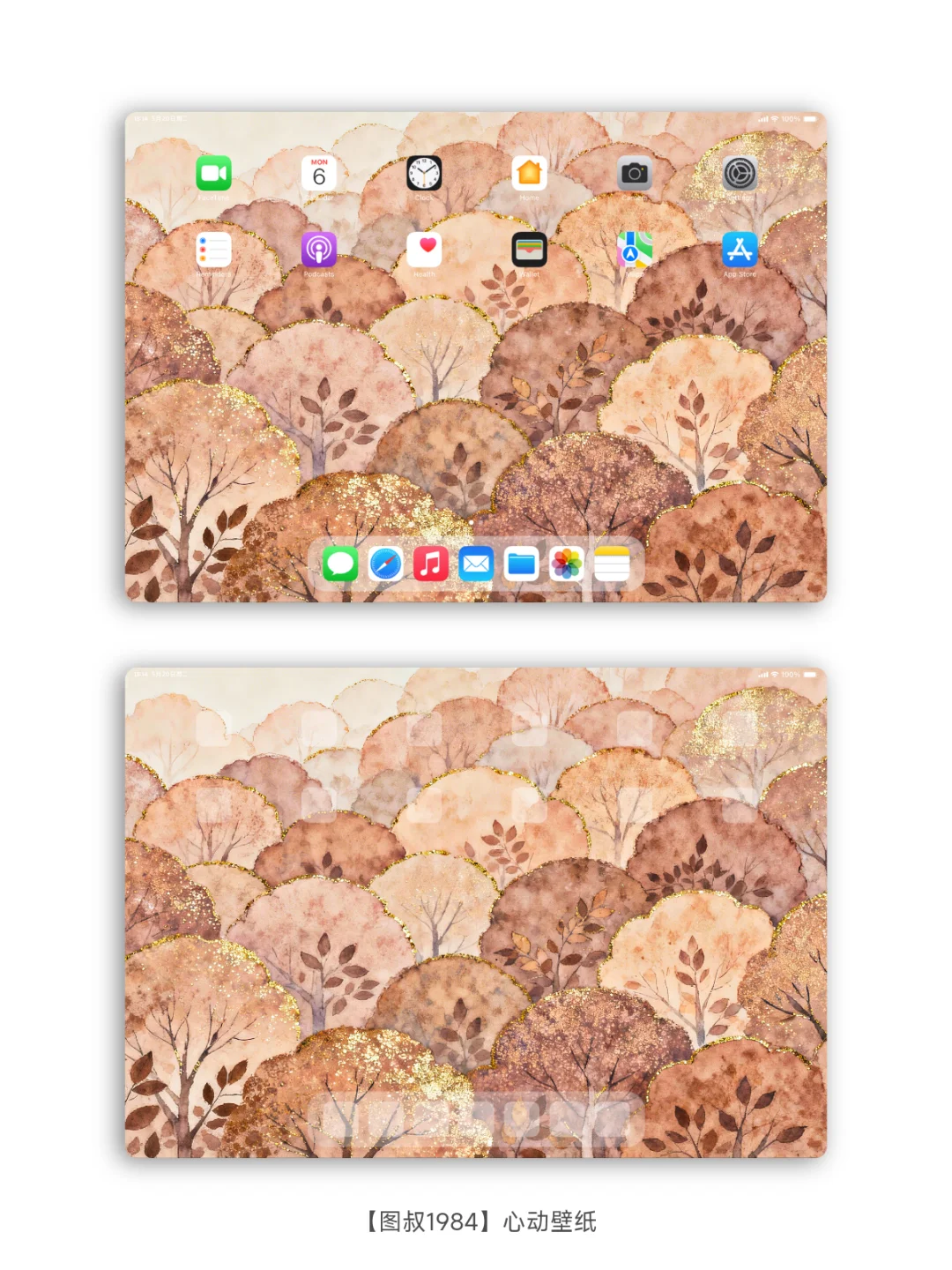 秋天的树，油画般的壁纸，太治愈了！