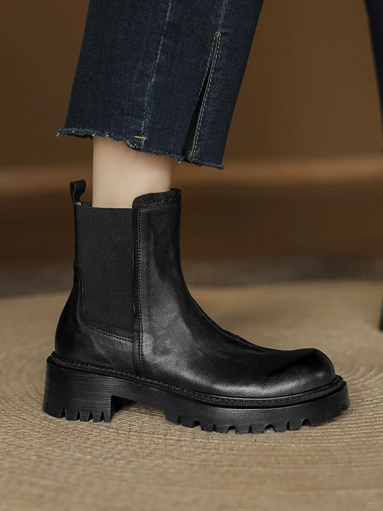 🍂秋日OOTD必备！复古切尔西靴真香