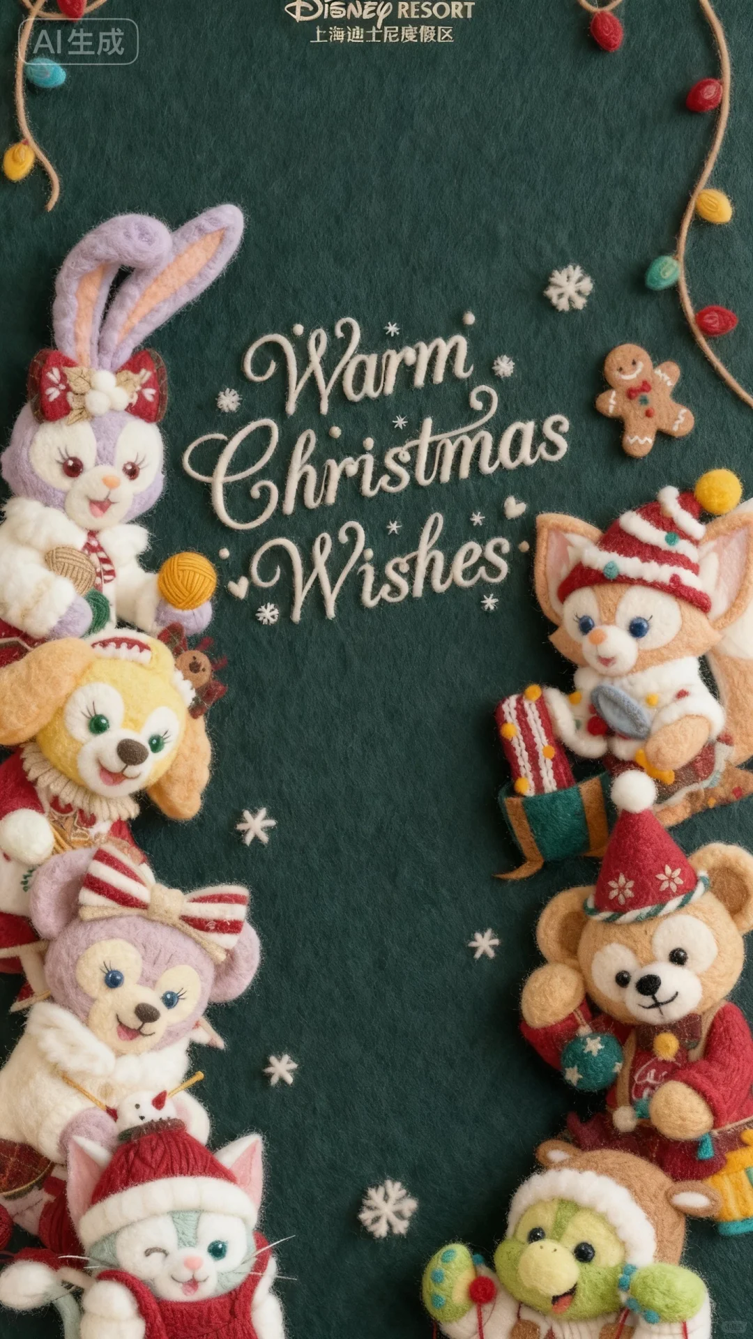 迪士尼毛绒壁纸第二弹 好温暖哦