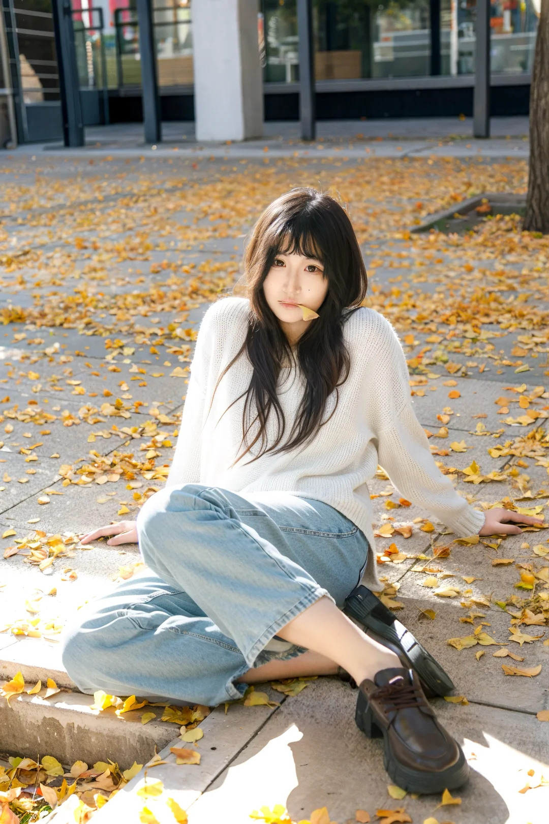 【🍂朝阳公园秋日心动警报！JK短裙×银杏雨，清