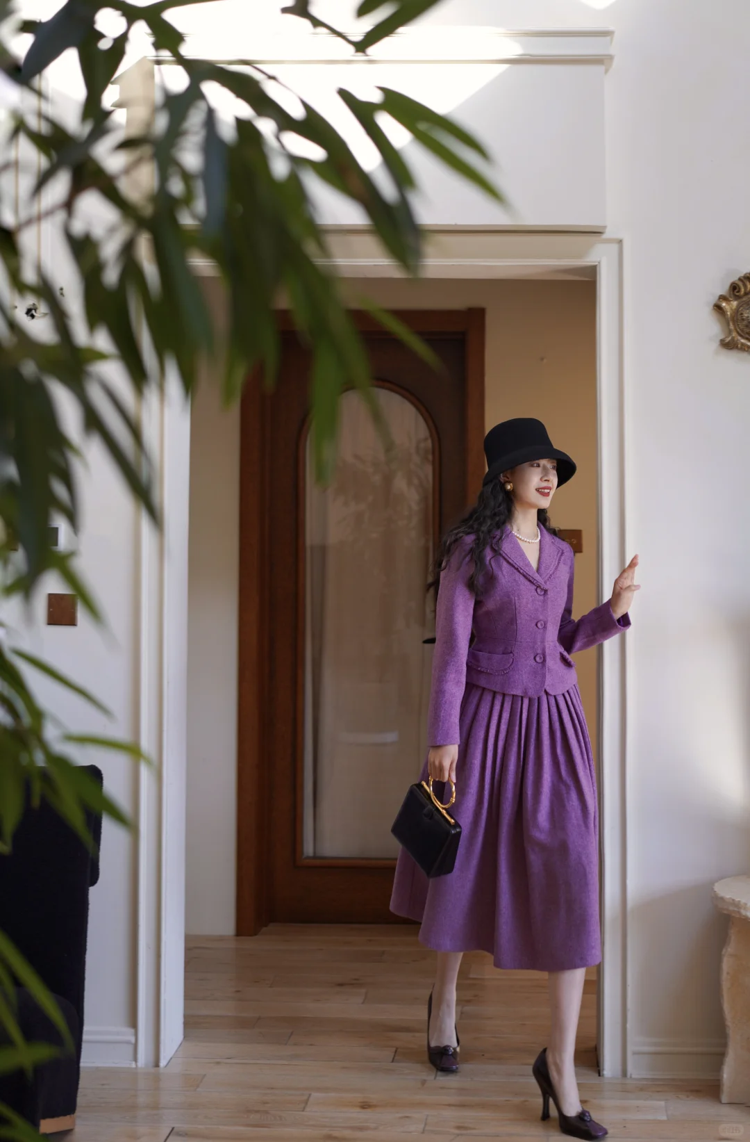 复古衣橱｜一抹紫色优雅