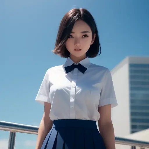 AI绘画|衬衣小姐姐第三弹