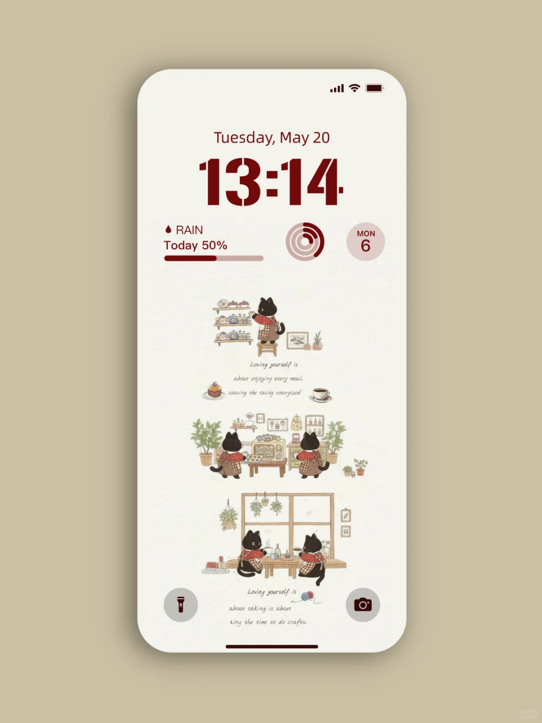 【17】爱自己Day10美式复古|INS风手机壁纸💫