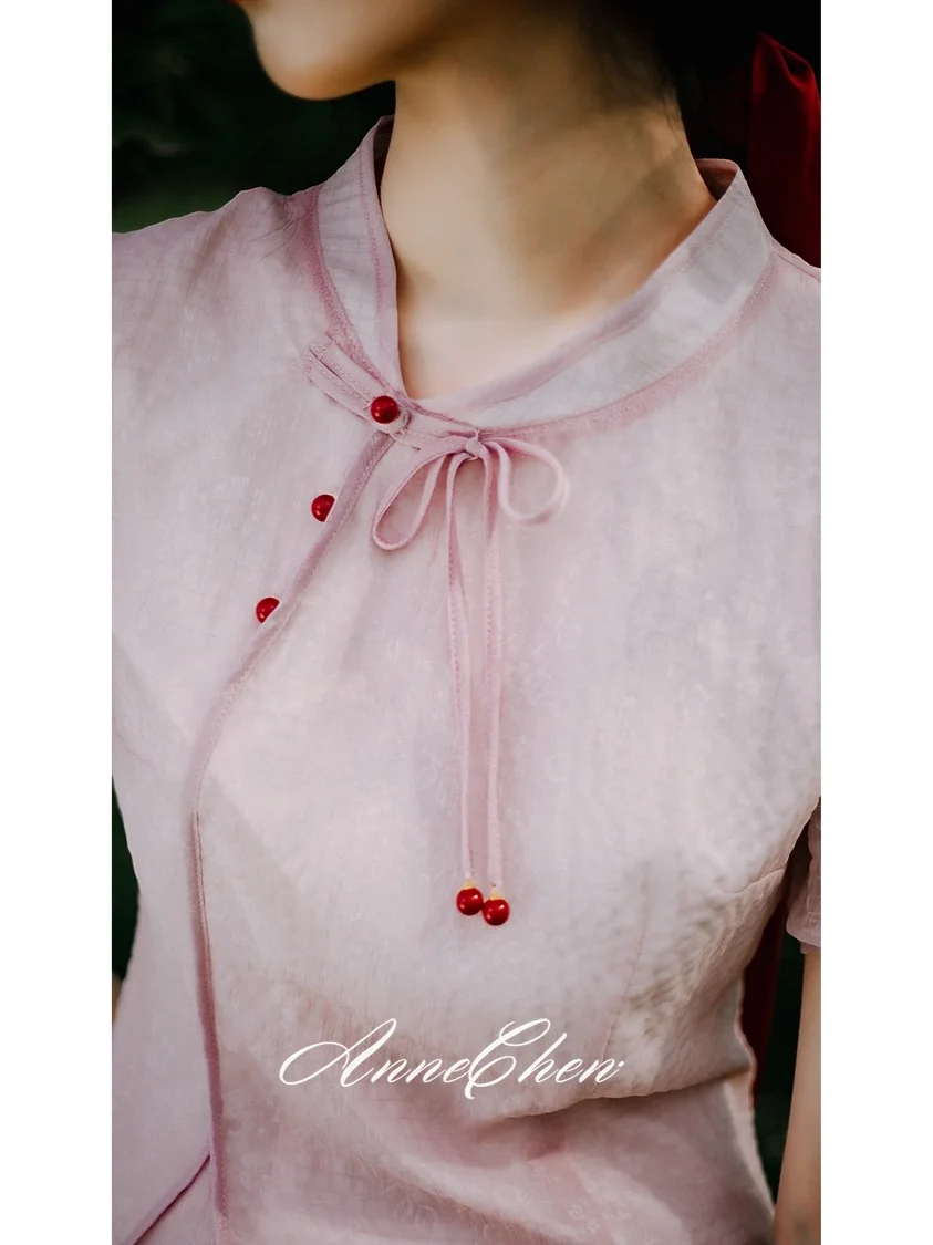 🌷桃花娇🌸法式粉黛少女裙🌸