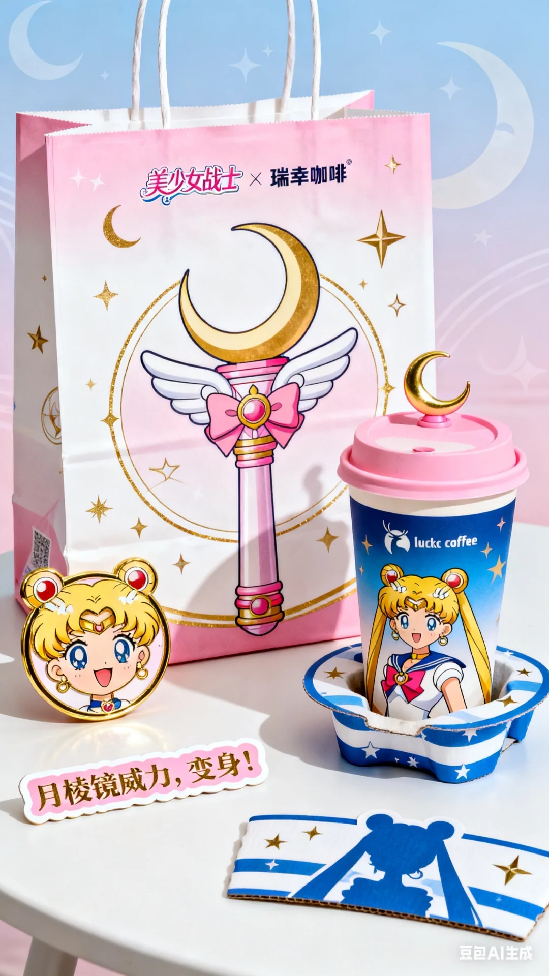 假如瑞幸联名美少女战士