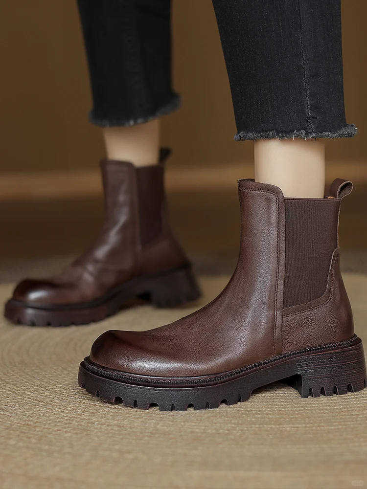 🍂秋日OOTD必备！复古切尔西靴真香