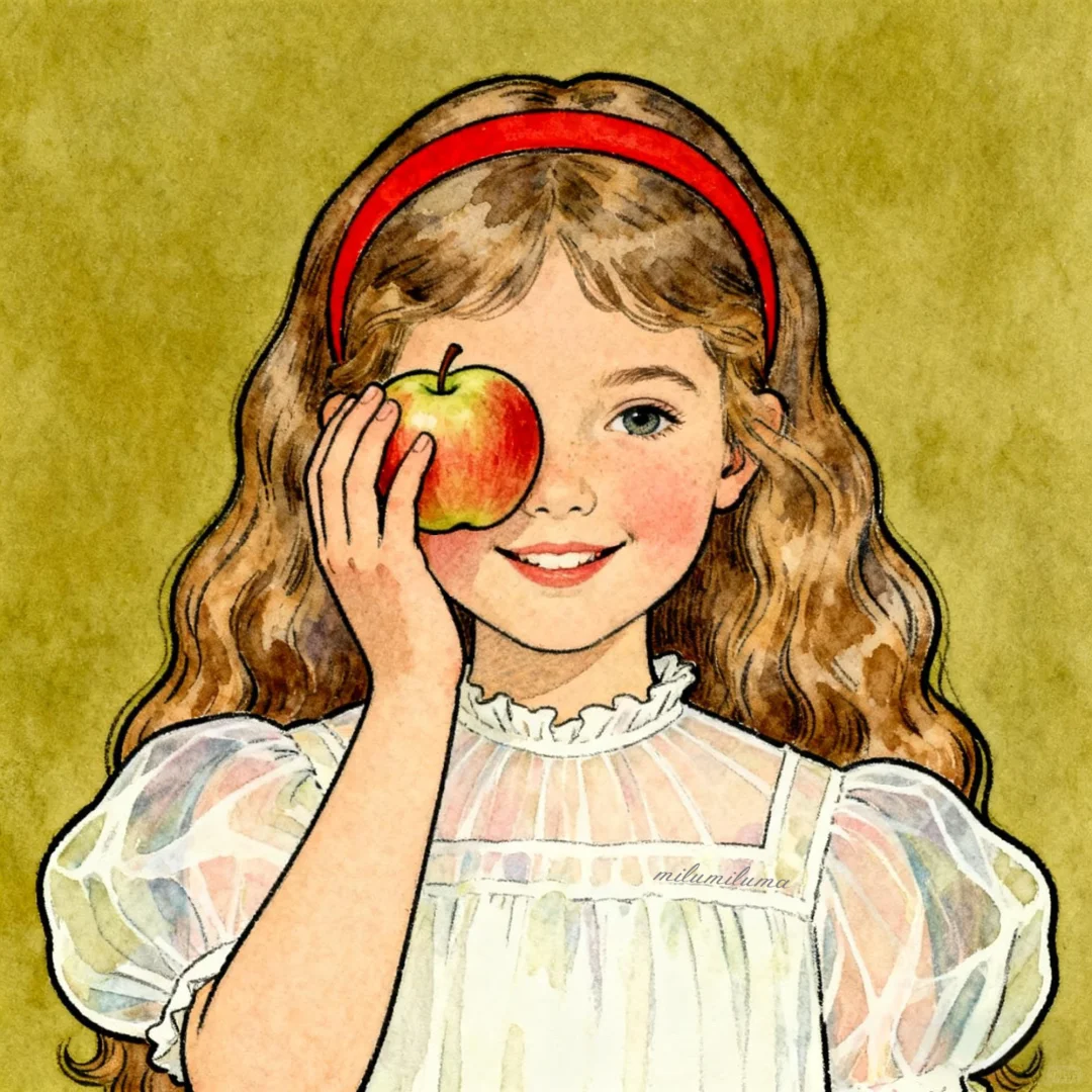 可爱复古头像｜女孩子的小小心思