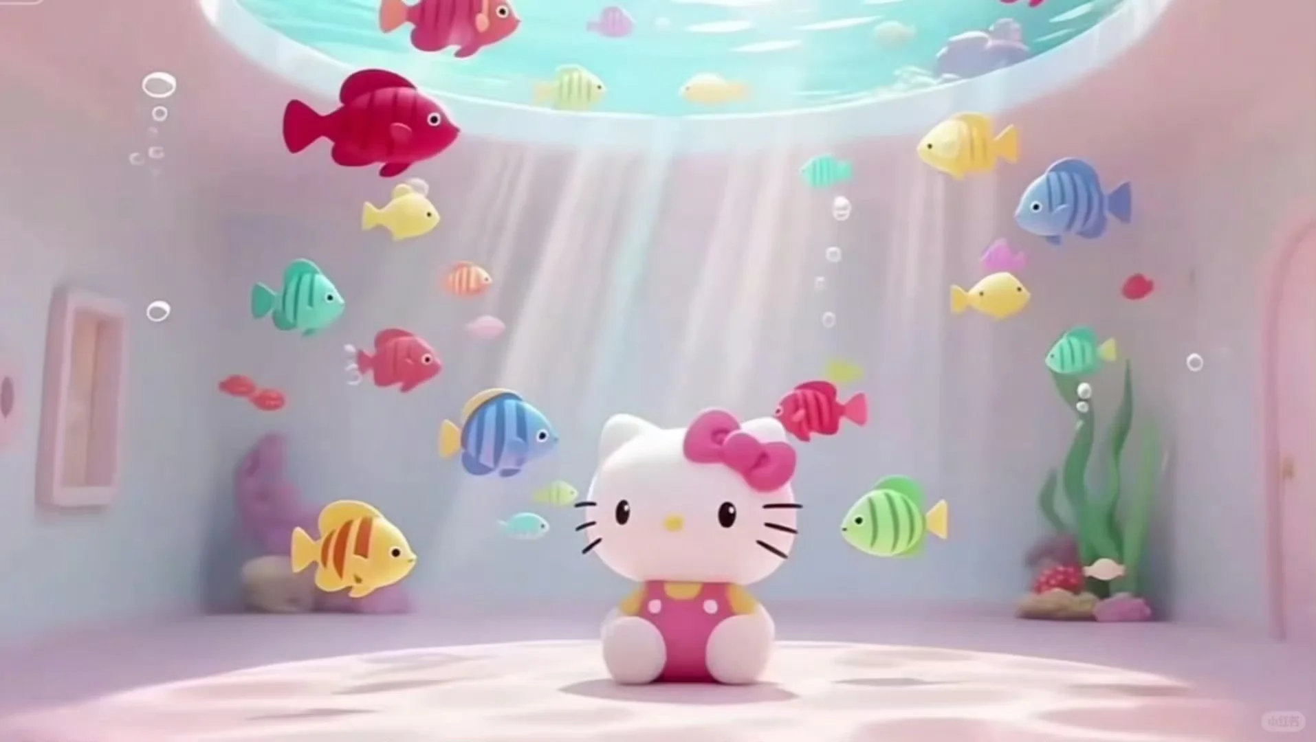 Hello kitty 光影游鱼超清动态壁纸IPad版