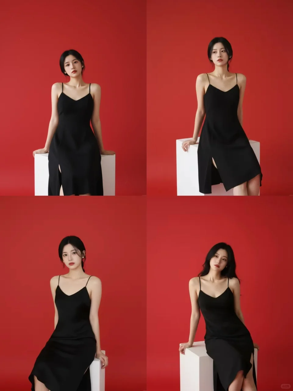 nanobanana生成法式红墙写真（附提示词）