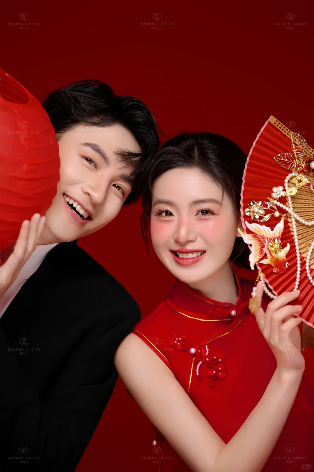 赢麻了❗️拍的旗袍新中式婚纱照惊艳了时光