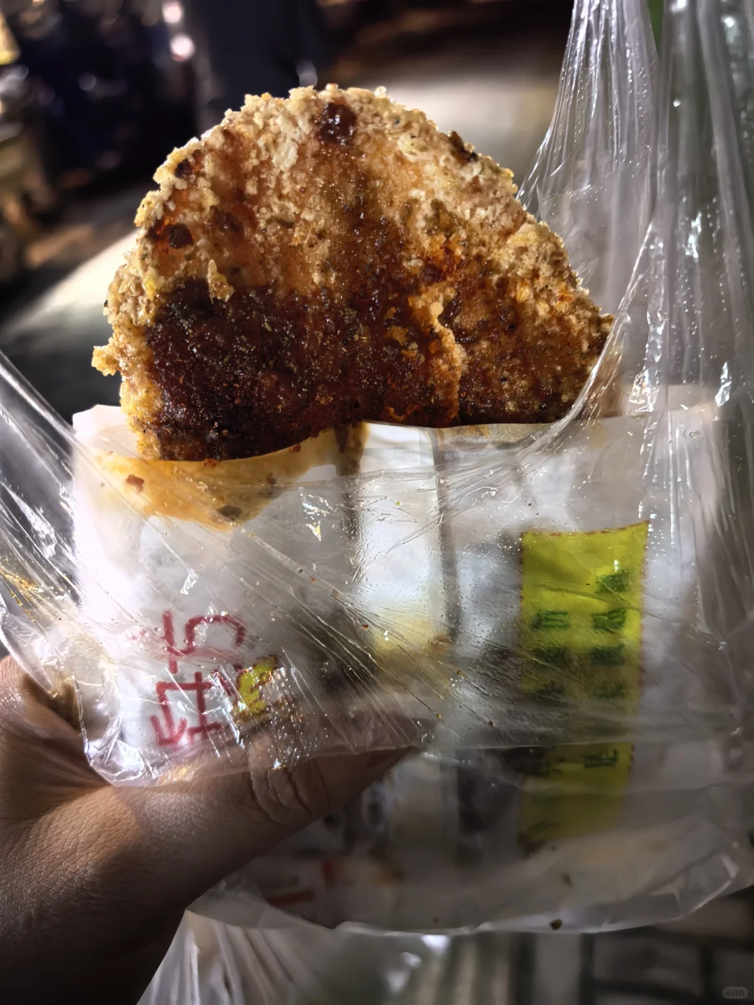 终于见到鸡排主理人啦～😛