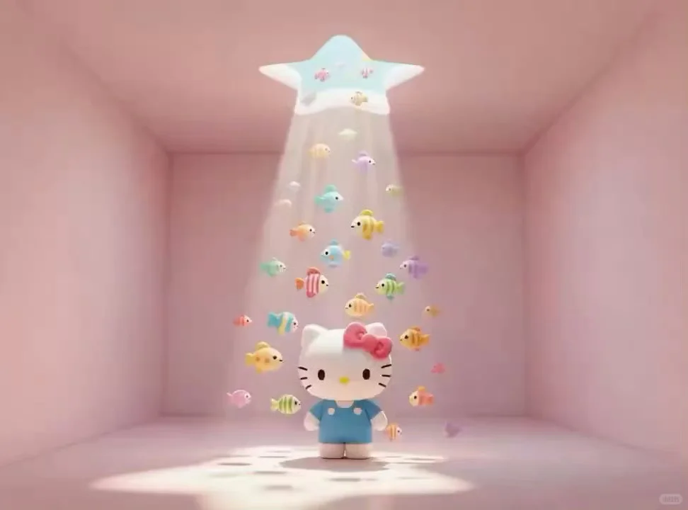 Hello kitty 光影游鱼超清动态壁纸IPad版