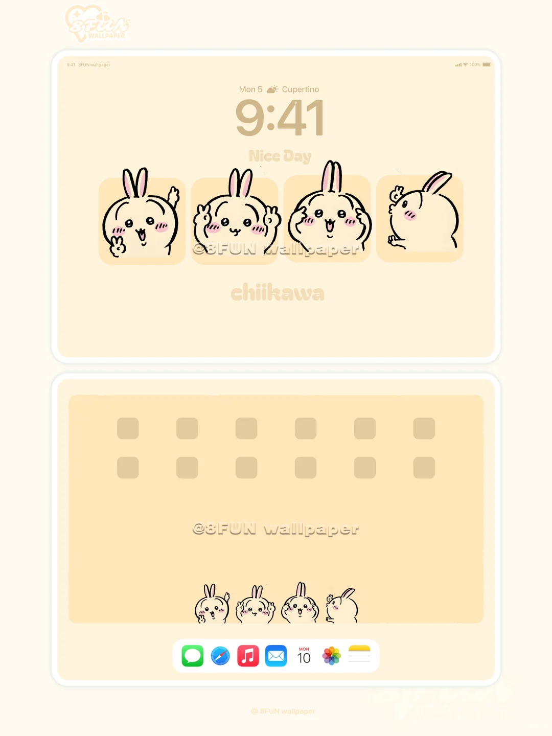 今日份平板ipad壁纸•可爱的chiikawa乌萨奇