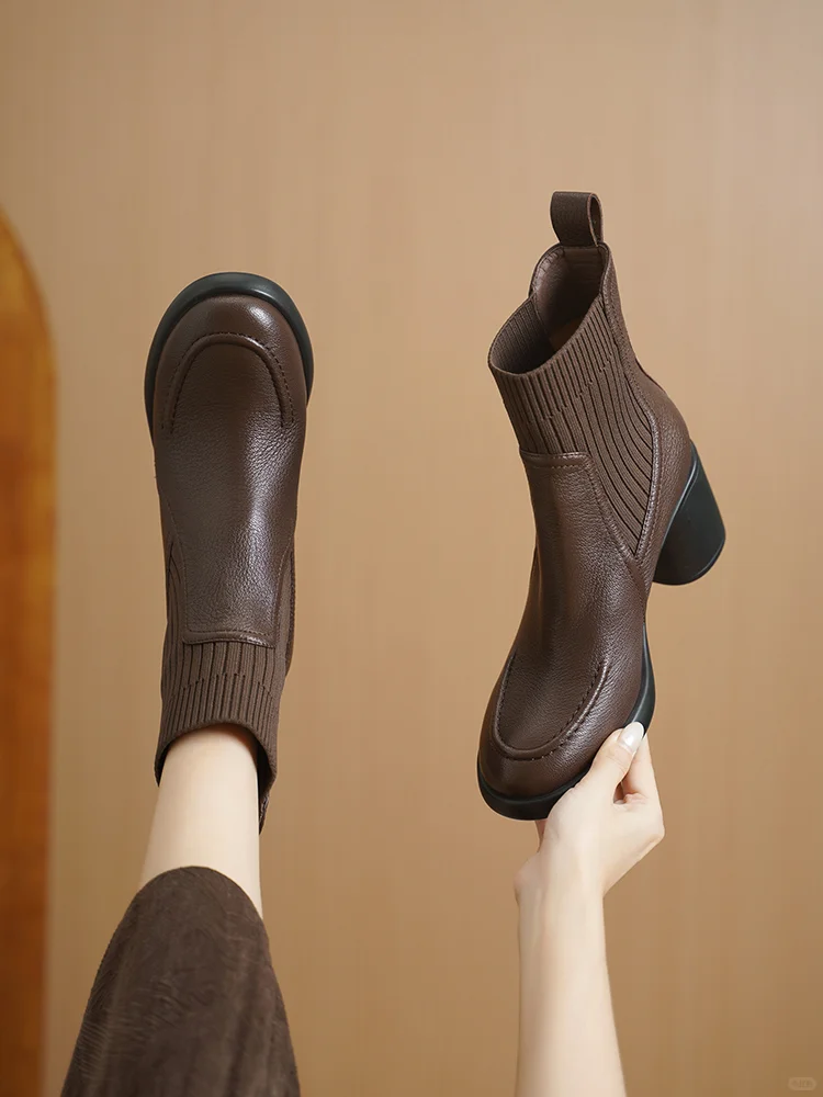 👢复古棕靴上线！显瘦又百搭