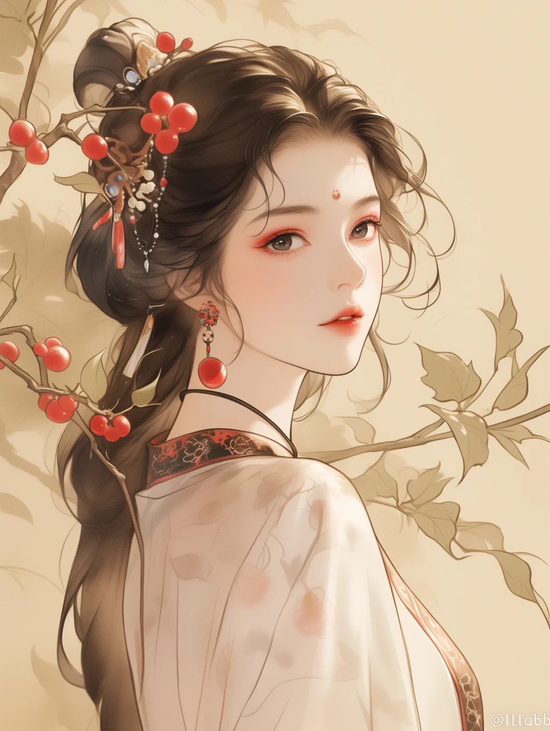 元气满满:红晕染颊桃花色