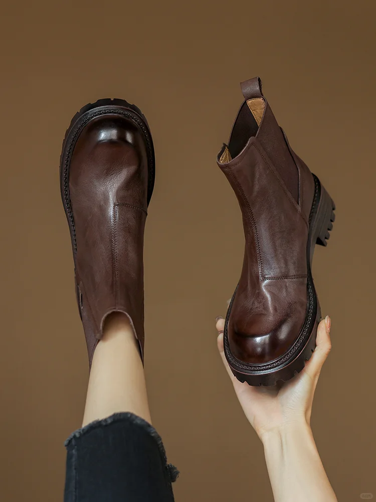 🍂秋日OOTD必备！复古切尔西靴真香