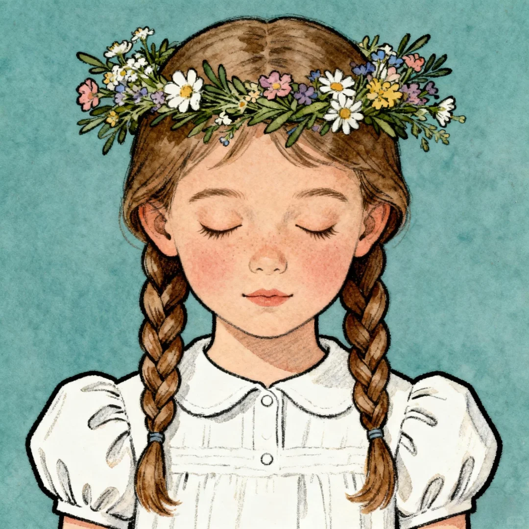 可爱复古头像｜女孩子的小小心思