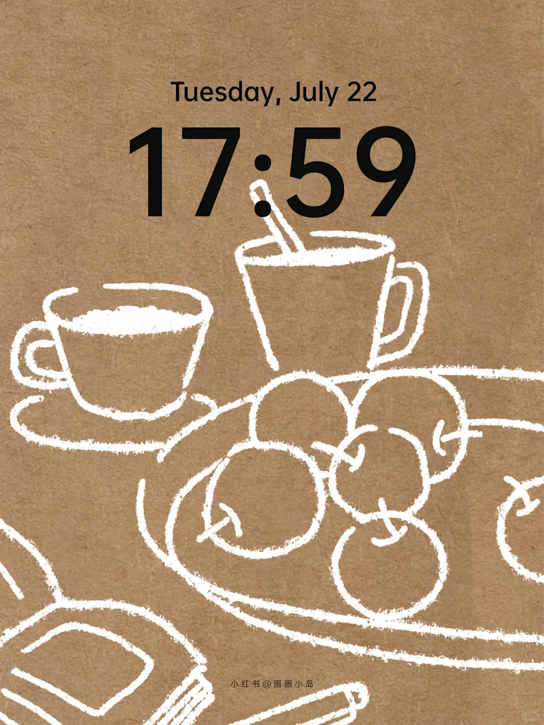 手机壁纸 | 牛皮纸涂鸦✏️| 018