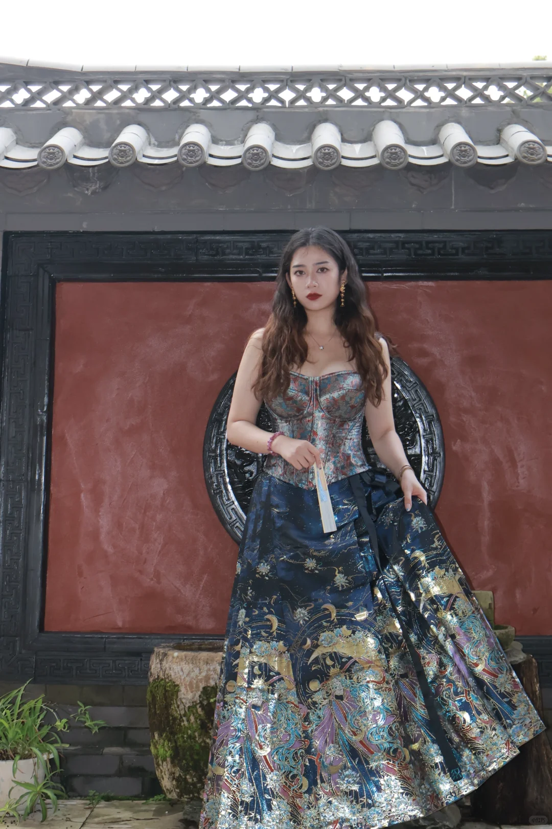 鱼骨胸衣搭马面终于也让我穿上了