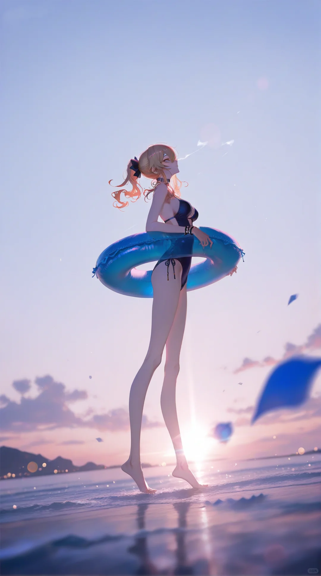 原神‖会泳装的胡桃，真的绝了～～～