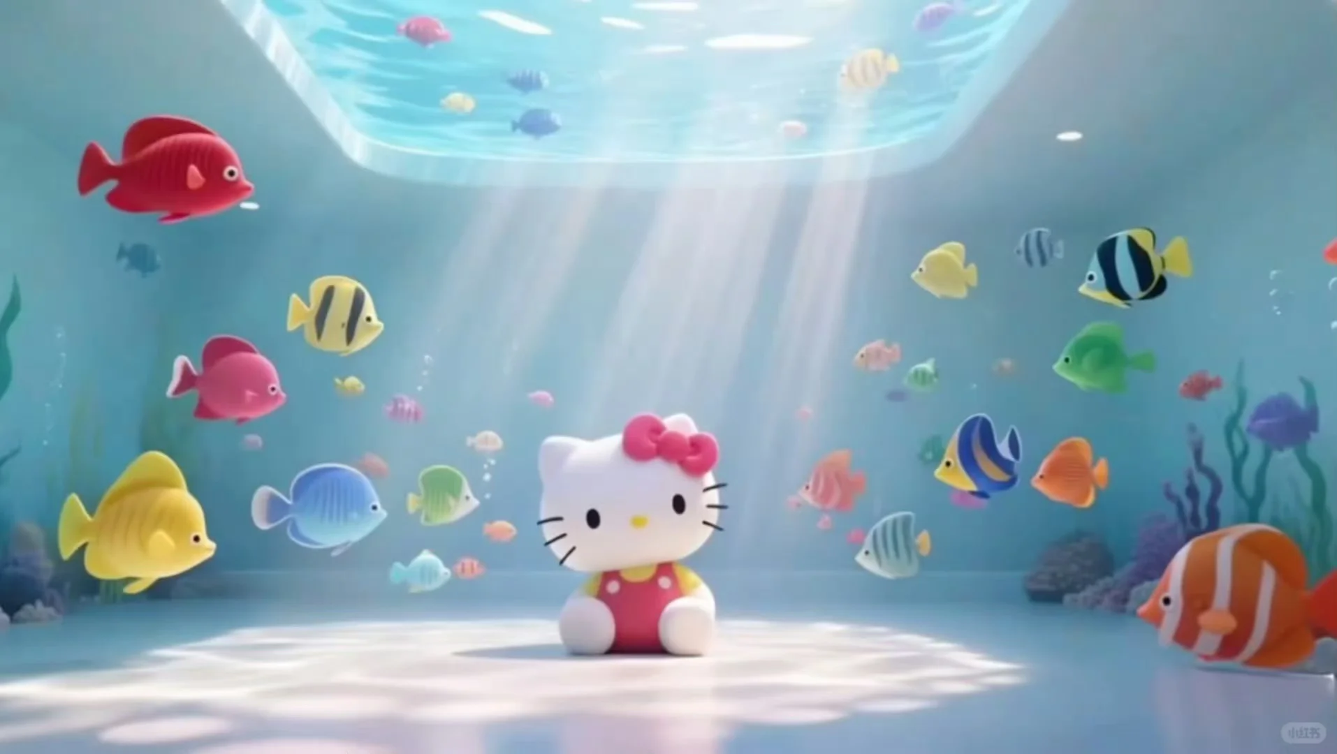 Hello kitty 光影游鱼超清动态壁纸IPad版