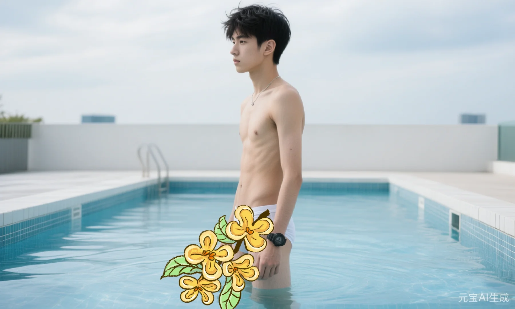 AI生成泳裤（私信原图）