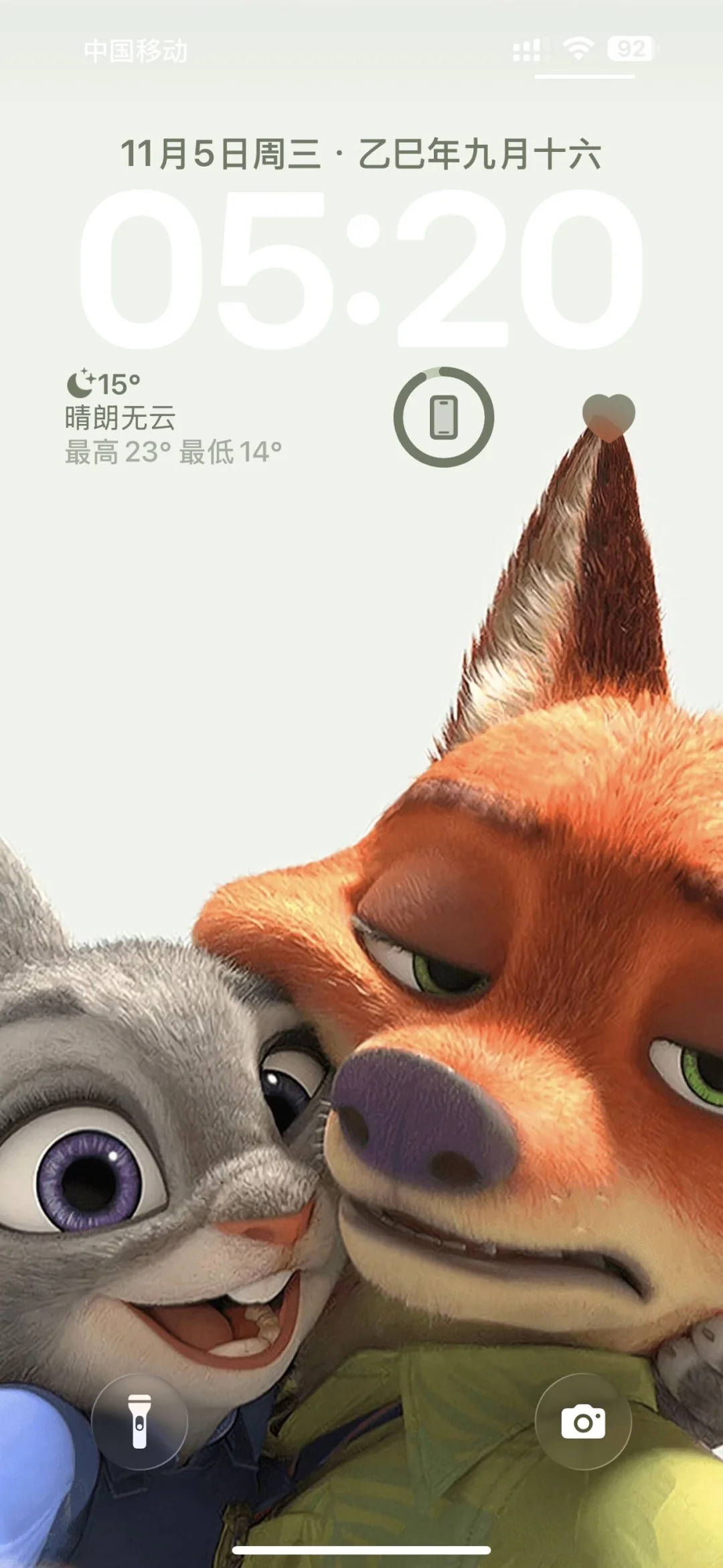 𝗦𝗛𝗔𝗥𝗘：疯狂动物城·手机锁屏壁纸🦊🐰