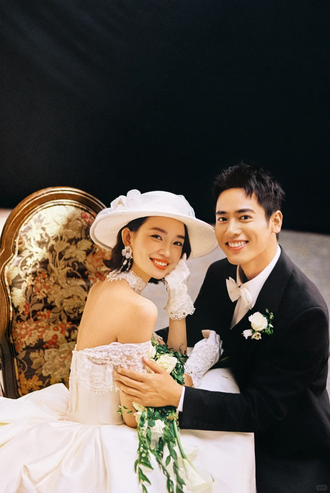 女明星首选法式复古婚纱照❗美的太权威了