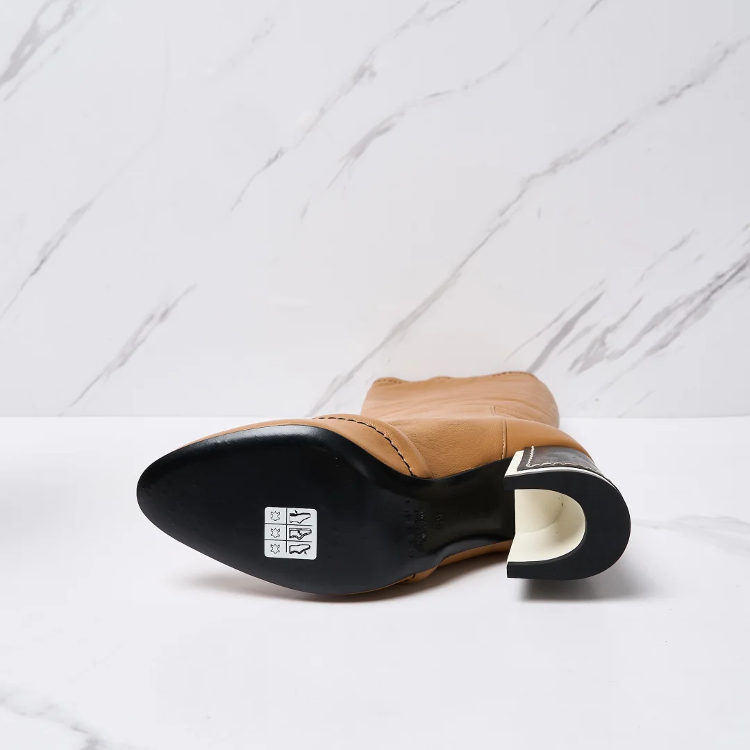 2️⃣折Marni女士复古高跟长靴💅