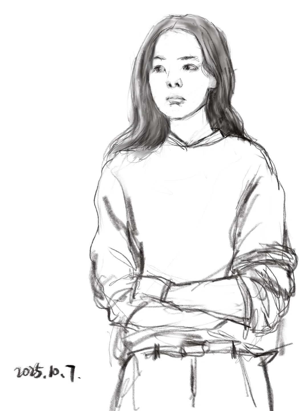 打个光，画个女生！线条控！