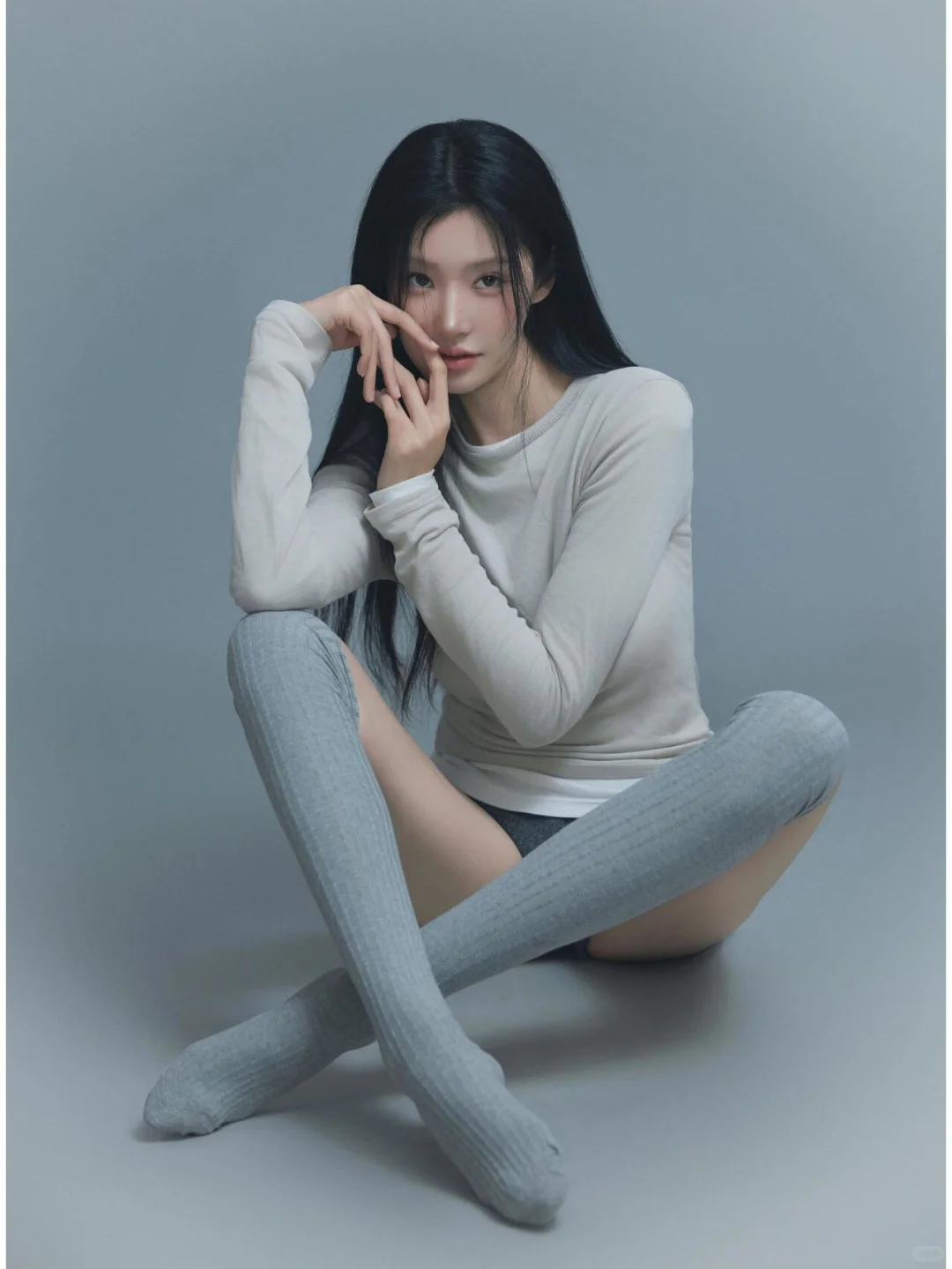 上海正宗大长腿 灰色更出彩