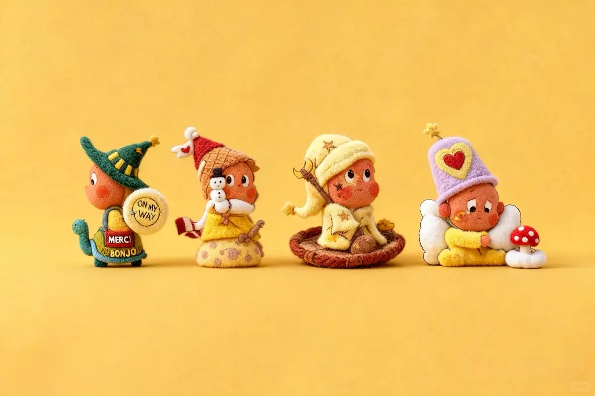 星星人 冬日 毛绒绒 ipad 壁纸 存图