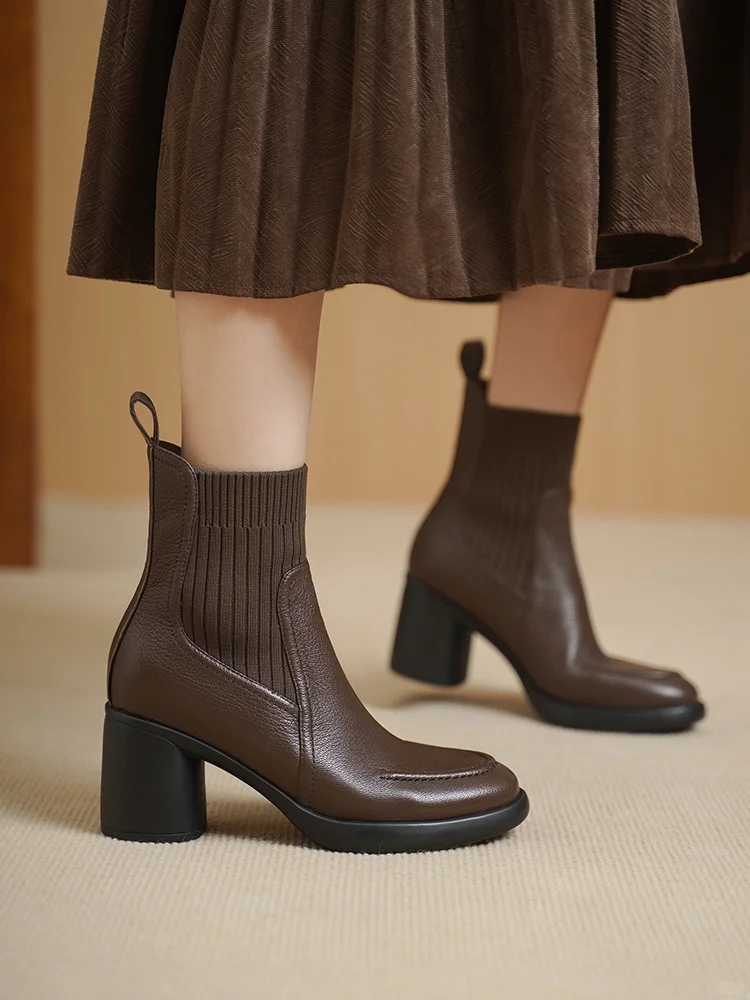 👢复古棕靴上线！显瘦又百搭