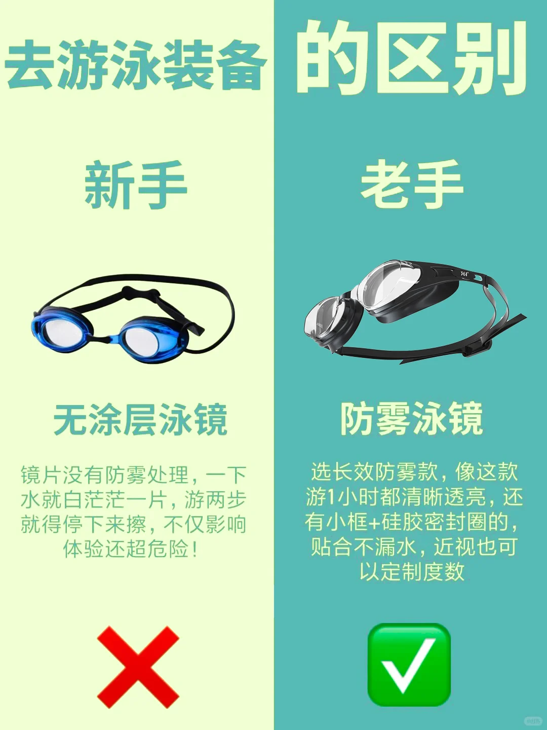 游泳新手 vs 老手的区别太真实了……