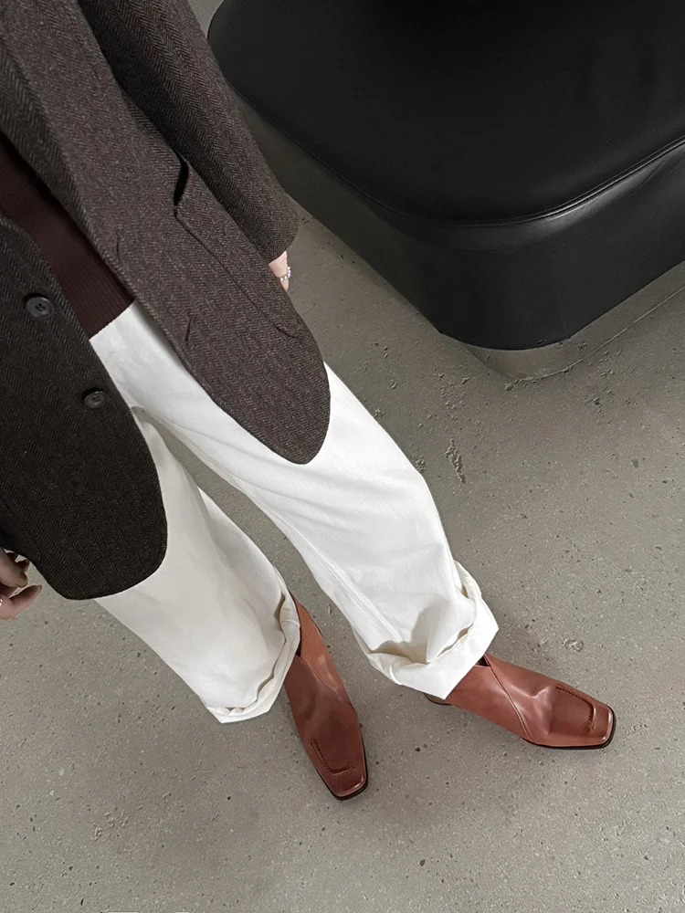 🍂复古粗跟靴子，通勤也能美美哒！