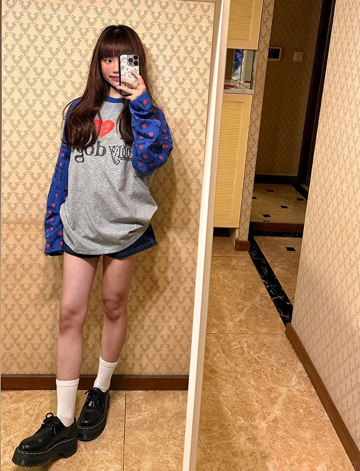 🍂韩系慵懒风T恤太好穿了！