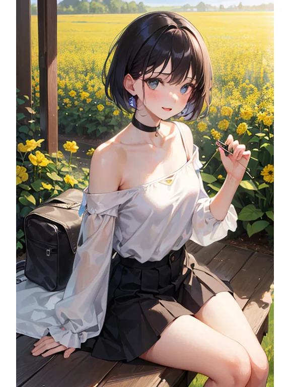 AI绘画｜动漫风：花田少女系列，时尚穿搭