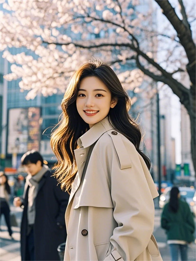 春天的第一套AI街拍