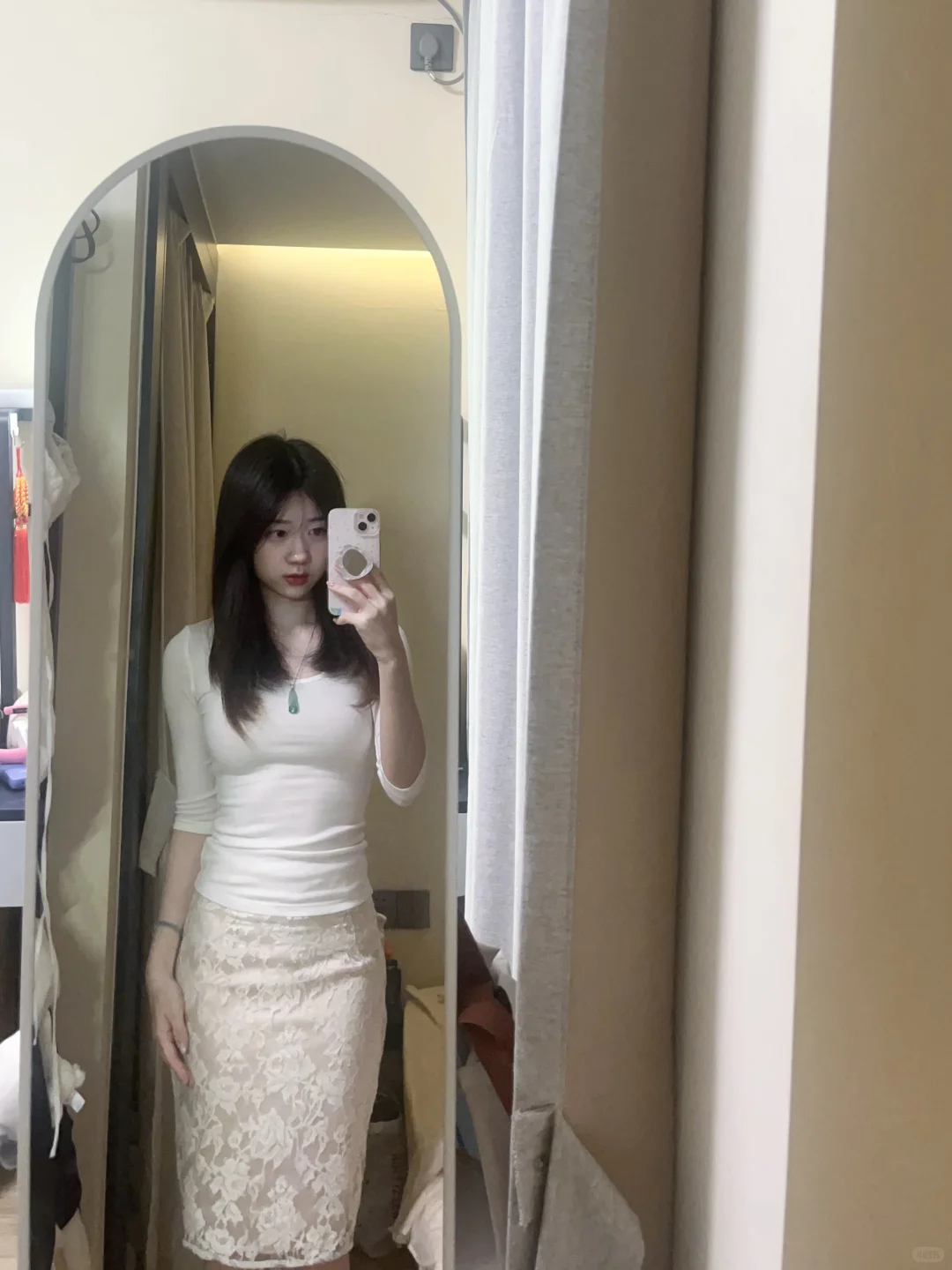 永远为蕾丝裙心动🤍好纯欲的蕾丝包臀裙啊啊