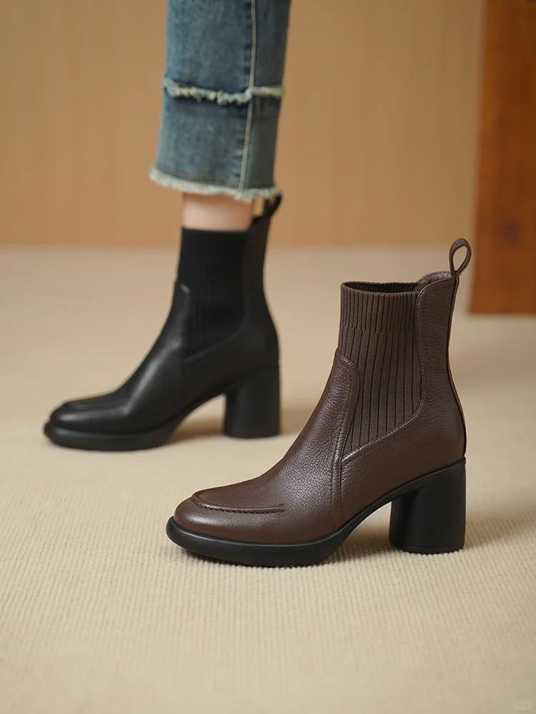 👢复古棕靴上线！显瘦又百搭