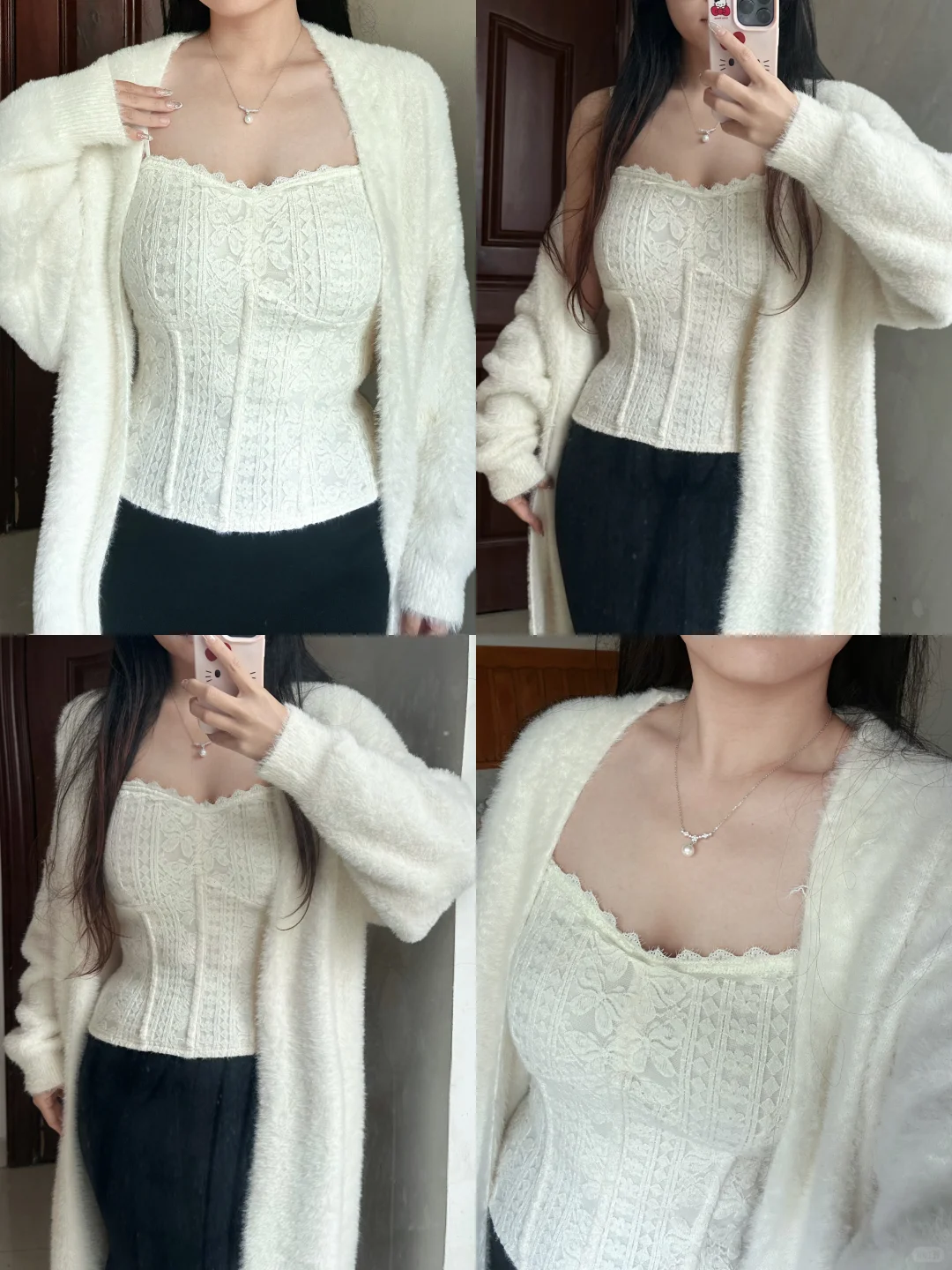 微胖秋冬穿搭｜周白子新品-发热鱼骨吊带