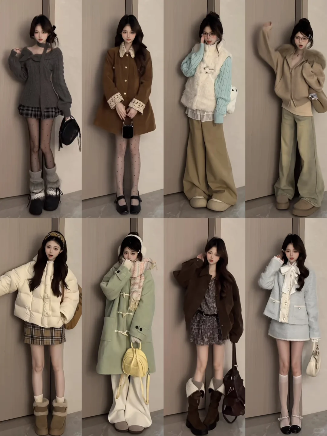 冬季甜妹穿搭