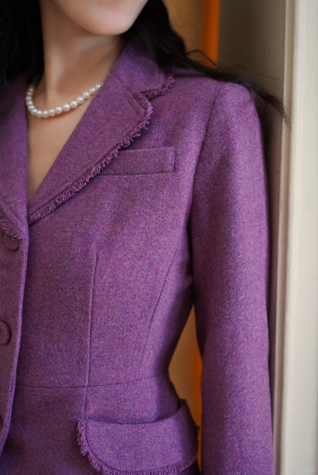 复古衣橱｜一抹紫色优雅