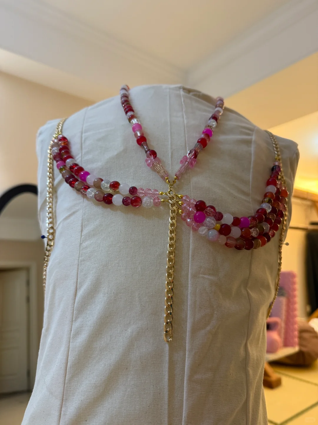 当我有了一块儿粉色石头🦩