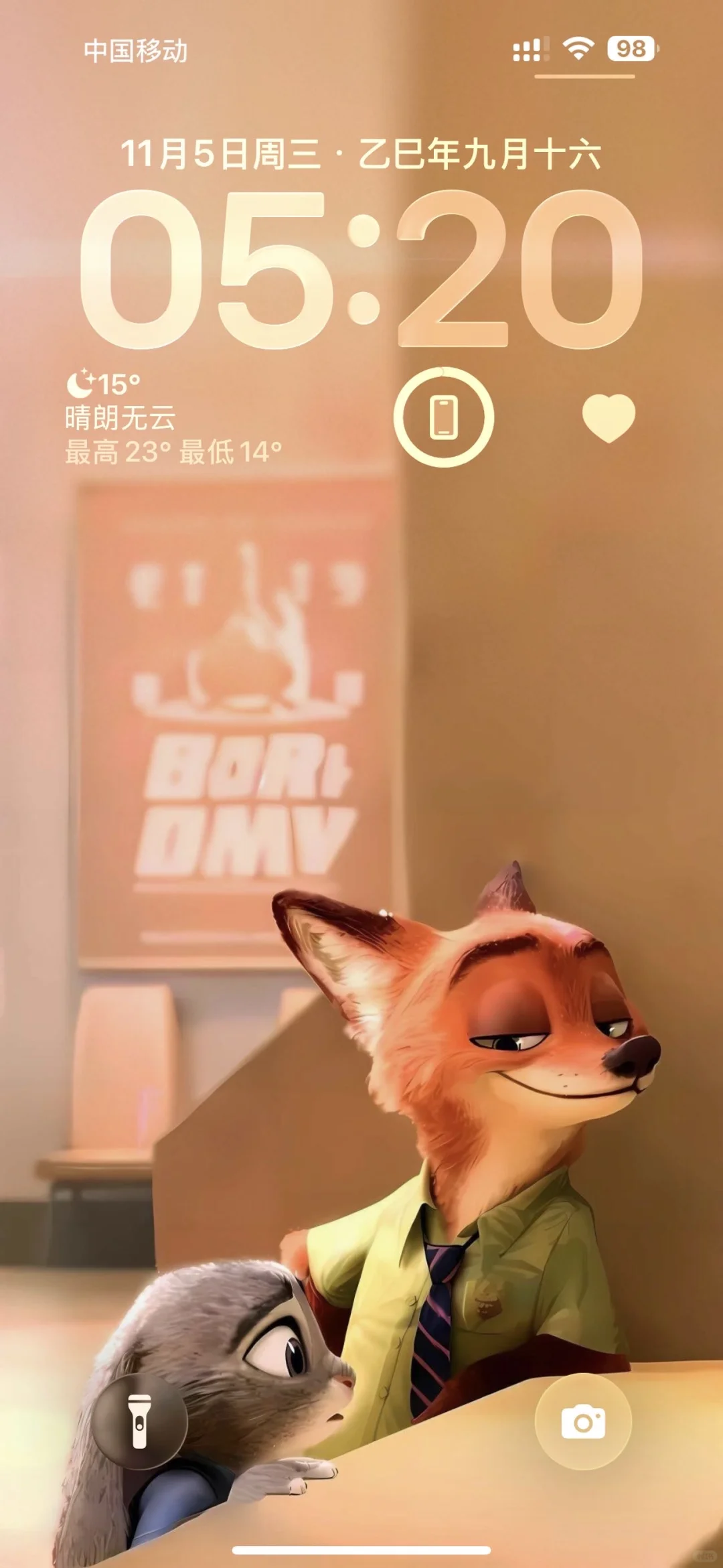 𝗦𝗛𝗔𝗥𝗘：疯狂动物城·手机锁屏壁纸🦊🐰