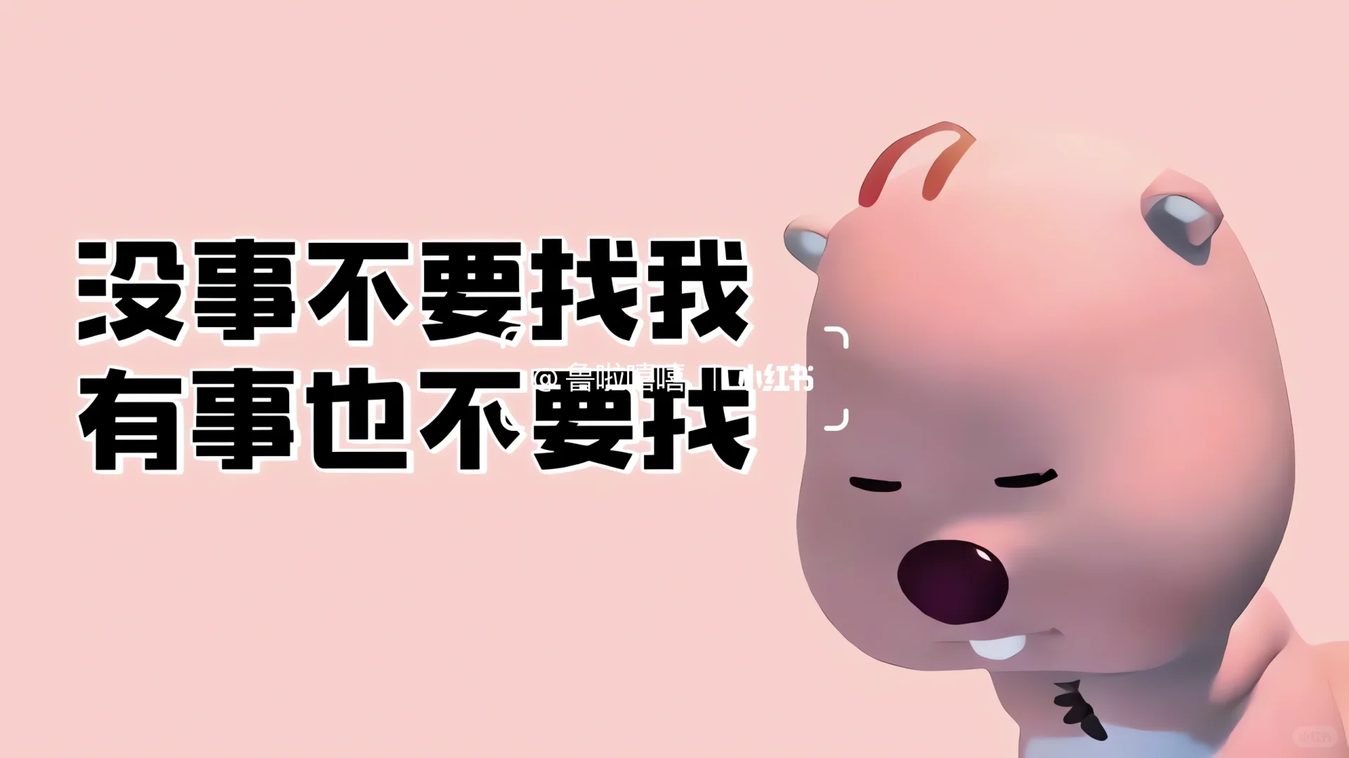 电脑壁纸｜没事不要找我，有事也不要找