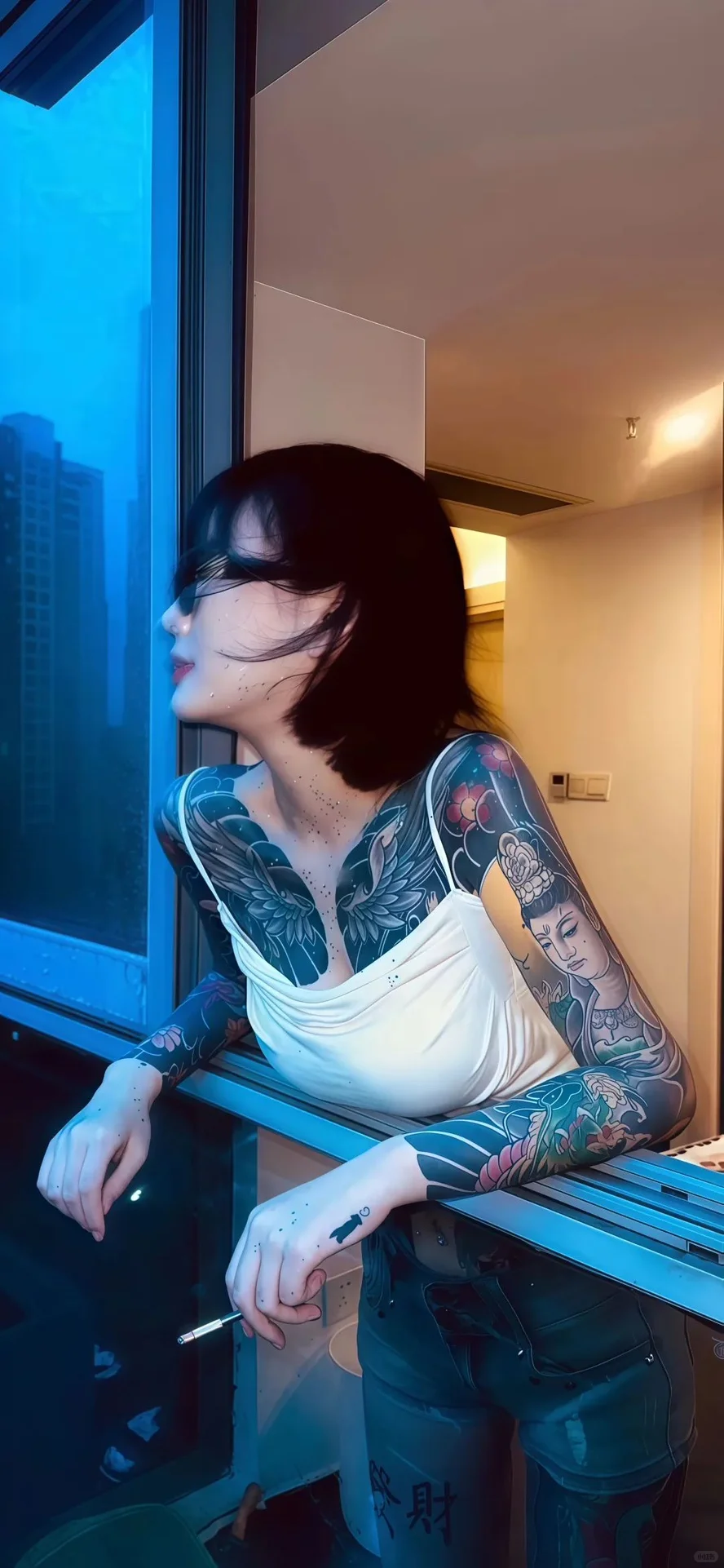 𝙎𝙝𝙖𝙧𝙚辣妹壁纸｜纹身辣妹