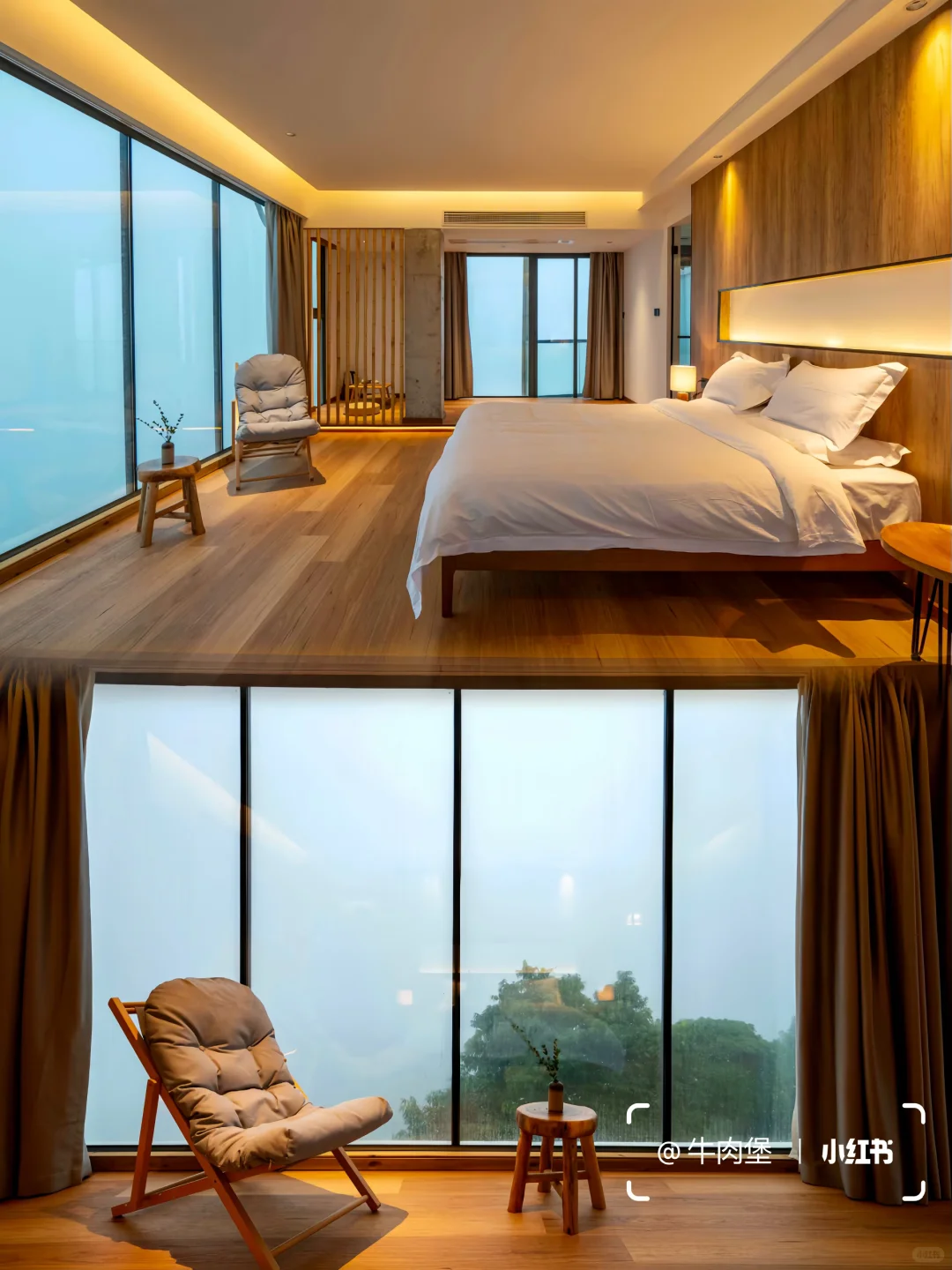 和男友住进山里泡私汤，连住3晚不想退房…