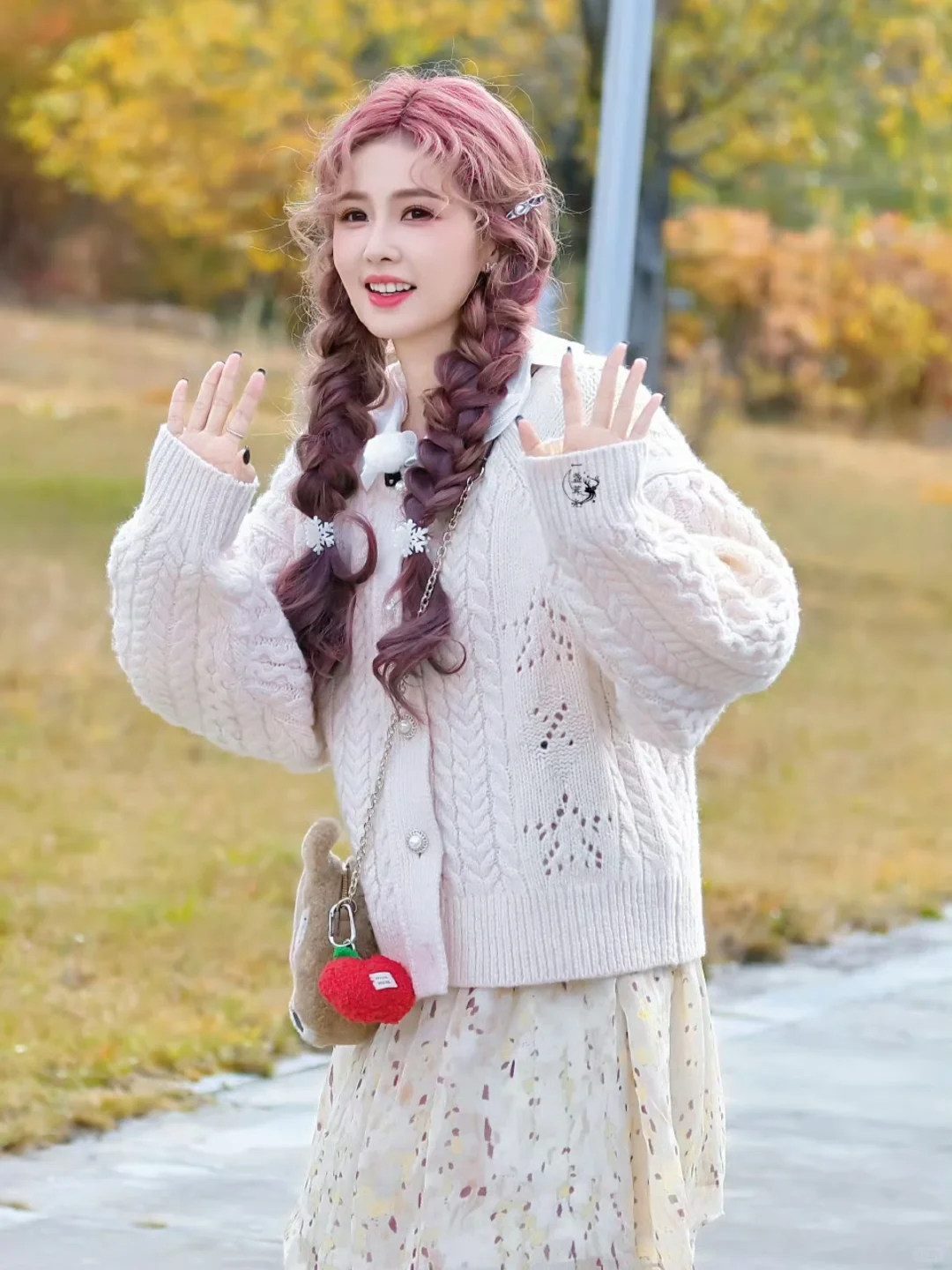 白鹿跑男4套造型，像少女漫一样可爱的女鹅