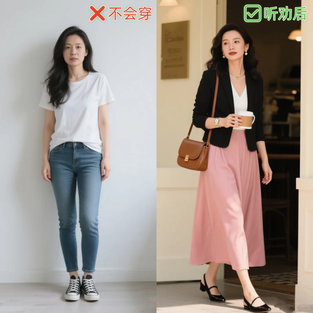 听劝前 vs 后对比～都太适合上班了🍀